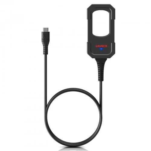 Același cititor de chei, singur, cu cablul USB strâns în buclă